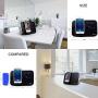 dpnao iPhone Alarm Clock Radio with Charging Docking Station Speaker USB Charge Port AUX Remote Apple MFi Certified (Black)