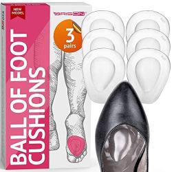 Ball of Foot Cushions High Heels - Soft Gel Insole Metatarsal Pads Forefoot Callus Metatarsalgia Pain Prevention Shoe Inserts no Slip Cushioning for Women