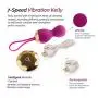 Kegel Balls for Beginners by Fox Kelly Pink Medical Grade Silicone Waterproof Sex Toy, vibrate Your Way to a Happy Life.