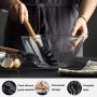 BBFZ 8 Piece Set of Silicone kitchenware - natural wooden handle - non-stick shovel spoon tool set spatula spoon black cooking silicone wooden handle kitchenware