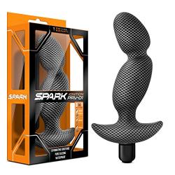 Spark Ignition Multispeed Vibrating Silicone Prostate Massager ? P-Spot Toys ? Prostate Massage Toy -  Vibrating Anal Toy ? For men or women ? Adult Toy ? G-Spot Stimulation ? Toys for Men or Women