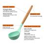 Silicone Kitchenware Set, 9 Pieces of Wooden Handle Cooking Tools, BPA-Free Silicone Spatula Spoon, Kitchen Utensils, Non-Stick Cookware Cutlery Set