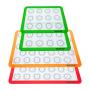Set of 4 Reusable Silicone Macaron Baking Mats 0.75mm (2 Half Sheet Liners and 2 Quarter Sheets), Non Stick Silicone Liner for Bake Pans and Rolling ? Macaron, Pastry, Cookie, Bun, Bread Making