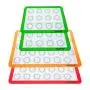 Set of 4 Reusable Silicone Macaron Baking Mats 0.75mm (2 Half Sheet Liners and 2 Quarter Sheets), Non Stick Silicone Liner for Bake Pans and Rolling ? Macaron, Pastry, Cookie, Bun, Bread Making