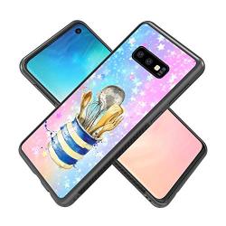 Samsung Galaxy S10e Case with Kitchenware Pattern Whimsical Design Bumper Black Soft TPU and PC Protection Anti-Slippery &Fingerprint Case for Samsung Galaxy S10e