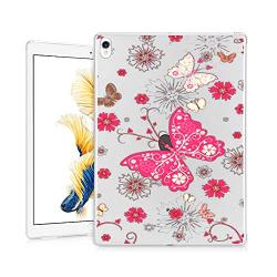 GinHo Customized Protective Cover iPad Pro 12.9 inch 2018 Butterfly with Slim Soft Durable TPU Ultra-Clear Silicone UV Printing Case