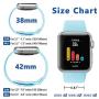 iGK Sport Band Compatible with Apple Watch 38mm 40mm 42mm 44mm, Soft Silicone Sport Strap Replacement Bands for iWatch Apple Watch Series 5, Series 4, Series 3, Series 2, Series 1