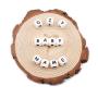 Promise Babe Food Grade Silicone Teething Letter Beads 78PC 12MM Chewable Alphabet Beads DIY Baby Teether Necklace Bracelet Jewelry