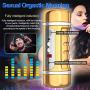 Mxyy Fully Automatic Men Deep Throat, Vǐbrating Orál Cup, Sucking Endless Pleasure, Adult Toys for Men Safe Silicone Soft and Flexible, Leisure and Funny Voice Interactive
