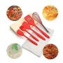 SJXmeet Wok Spatula Kitchenware Set 5 Piece Set Silicone Kitchenware Nonstick Cookware Set Cooking Tools