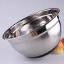 Stainless Steel Mixing Bowl with Ergonomic Non-Slip Silicone Base Professional Kitchenware (20cm)