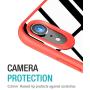 TOZO for iPhone XR Case Hybrid Soft Grip Matte Finish Frame Clear Back Panel Ultra-Thin [Slim Fit] Cover for iPhone XR 6.1 Inch 2018 (RED)