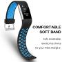 SKYLET Compatible with Fitbit Charge 2 Bands, 3 Pack Breathable Silicone Replacement Sport Wristbands Compatible with Fitbit Charge 2 with Secure Watch Clasp Men Women Large Small