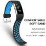 SKYLET Compatible with Fitbit Charge 2 Bands, 3 Pack Breathable Silicone Replacement Sport Wristbands Compatible with Fitbit Charge 2 with Secure Watch Clasp Men Women Large Small