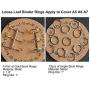 Resin Casting Molds for Notebook Cover A5 A6 A7, Silicone Bookmark Resin Mold 6PCS, Silicone Notebook Cover Clear Casting Epoxy Resin Molds with 14PCS Book Rings for Epoxy Resin Jewelry DIY Fans