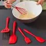 Jiyaru 5 pcs Silicone Cooking Kitchenware Kitchen Utensils Heat Resistant Baking Set