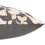 Ravenna Home Modern Floral Throw Pillow - 20 x 20 Inch, Charcoal