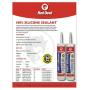 Red Devil 0826 Architectural Grade 50 Year 100% Silicone Sealant, Clear, 9.8 oz Cartridge