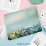 Printed Ultra Lightweight Protective Stand Cover for Samsung Galaxy Tab S2 9.7 Case,Watercolor Flower Home Decor,Aqua Impressionist Field Paint with Blooms Tranquil Concept,Soft Blue
