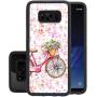 Samsung Galaxy S8 Case,Flexible Soft TPU Cover Shell,Slim Silicone Black Rubber Non-Slip Durable Design Protective Phone Case for Samsung Galaxy S8 -Bicycle