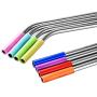 Kitchenware 8 Reusable Silicone Head Stainless Steel Pipettes + 2 Cleaning Brush Kits, Cashmere Bags, 2156mm Kitchen supplies