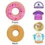 Silli Chews Safe Donut Baby Teething Toys Baby Teether- Natural Organic Silicone Freezer Teether Set BPA Free Food Teether Toys Sore Gums Pain Relief for 3 to 12 Months Babies Infants Toddlers Pink