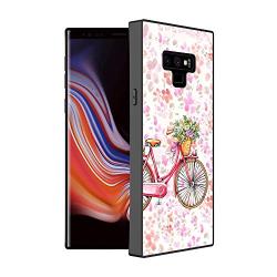 Samsung Galaxy Note 9 Case,Flexible Soft TPU Cover Shell,Slim Silicone Black Rubber Non-Slip Durable Design Protective Phone Case for Samsung Galaxy Note 9 -Bicycle