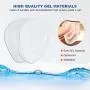 3 Pairs Ball of Foot Cushions Adhere to Shoes, Metatarsal Pads with Water Drop Shape 4D Design, Professional Reusable Soft Insole, One Size Fits Shoe Inserts, by Mildsun