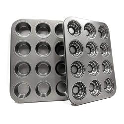 Non-stick Muffin Cupcake Pan for Baking Jumbo Donut Cake Molds Tins Tray Set Bakeware Dishwasher Microwave Safe