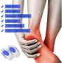 3 Pair Gel Heel Cups Plantar Fasciitis Inserts - Silicone Gel Heel Pads for Heel Pain, Bone Spur & Achilles Pain, Gel Heel Cushions and Cups, Pad & Shock Absorbing Support