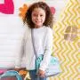 Adora Baby Doll Zig Zag Diaper Bag Accessories Changing Set Gender Neutral Teal Pattern Design for Kids 3 years & up