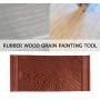 Cinhent Wood Grain Graining Pattern Rubber Wall Paint Painting Graining Painting Tool Decoration DIY