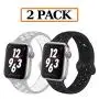 GZ GZHISY Newest Band Compatible for Apple Watch Bands 38mm 40mm 42mm 44mm, Soft Silicone Sport Band Replacement Wristband, Compatible for iWatch Apple Watch Series 4/3 2/1