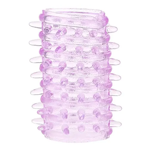 ThinkMax Silicone Penis Sleeve Reusable Cock Ring Passion Enhancement Delay Ejaculation Sex Toys for Adults Random Color
