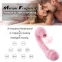Heating and Sucking Electric Wand Massager 9 Frequency Vibration & Suction Silicone Portable Waterproof Clirorial Sucking Toys, T-Shirt
