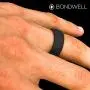 BONDWELL Silicone Wedding Ring for Men Save Your Finger & A Marriage Safe, Durable Rubber Wedding Band for Active Athletes, Military, Crossfit, Weight Lifting, Workout