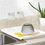 madesmart Elevated Drain Board - White | SINKWARE COLLECTION | 15.63&quot x 11.25&quot | Dish Drying Board for Cups, Pots/Pans or Large Utensils | Non-slip Base | BPA-Free