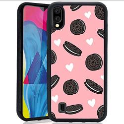 Samsung M10 Case,Flexible Soft TPU Cover Shell,Slim Silicone Black Rubber Non-Slip Durable Design Protective Phone Case for Samsung M10 -Biscuits