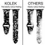 KOLEK Floral Bands Compatible with Apple Watch 38mm 40mm, Silicone Fadeless Pattern Printed Replacement Bands for iWatch Series 4 3 2 1, Flower Fairy, S, M
