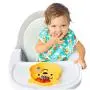 Bumkins Disney Silicone Grip Dish, Suction Plate, Divided Plate, Baby Toddler Plate, BPA Free, Microwave Dishwasher Safe - Winnie The Pooh
