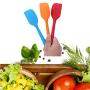 Laz-Tipa - Kitchen Silicone Cream Butter Cake Spatula Mixing Batter Scraper Brush Butter Mixer Cake Brushes Baking Tool Kitchenware 878151