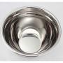 ZA Stainless Steel Mixing Bowl with Ergonomic Non-Slip Silicone Base Professional Kitchenware, Kitchen Utensil Easy Clean Bowl (Size : M)