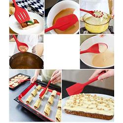 Silicone Kitchenware Non-Stick Special Cooking Shovel Spoon Scraping Baking Kitchen Gadget(7 Packs)