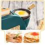 QIN.J.FANG-Kitchen 1200W Multi-functional Stainless Steel 2 Slices Bread Roaster set,220 v Can be Test bread, yogurt, hot milk, steamed, fried, thawed, reheated,Green