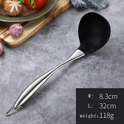 Kitchen Utensils,silicone Spatula Set Non-stick Gets Silicone Kitchenware Shovel Scoop Kit-black 32cm(12.6inch)