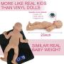 Vollence 23 inch Realistic Reborn Baby Dolls That Look Real,Not Vinyl Material Dolls,Solid Full Silicone Body Baby Dolls,Handmadelifelike Newborn Baby Dolls - Boy