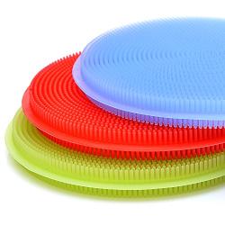 SimplyNonSlip Silicone Sponge and Scrubber | Antibacterial Silicone Kitchen Sponge for Dishes & Cleaning | Dishwasher Safe and Insanely Dense/Durable | 3 Included Heavy Duty Kitchen Scrapers | 6 Pack