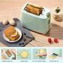 QIN.J.FANG-Kitchen Home Toaster 2 Slices,7-speed professional temperature control,Green