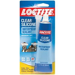 Loctite Clear Silicone Waterproof Sealant 2.7-Ounce Tube (908570)