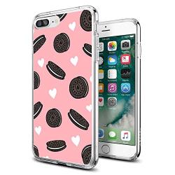 iPhone 7 8 Case,Flexible Soft TPU Cover Shell,Slim Silicone Black Rubber Non-Slip Durable Design Protective Phone Case for iPhone 7 8 -Biscuits